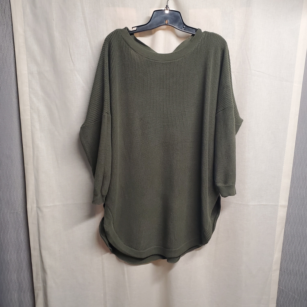 Express Olive Green Crew Neck Sweater